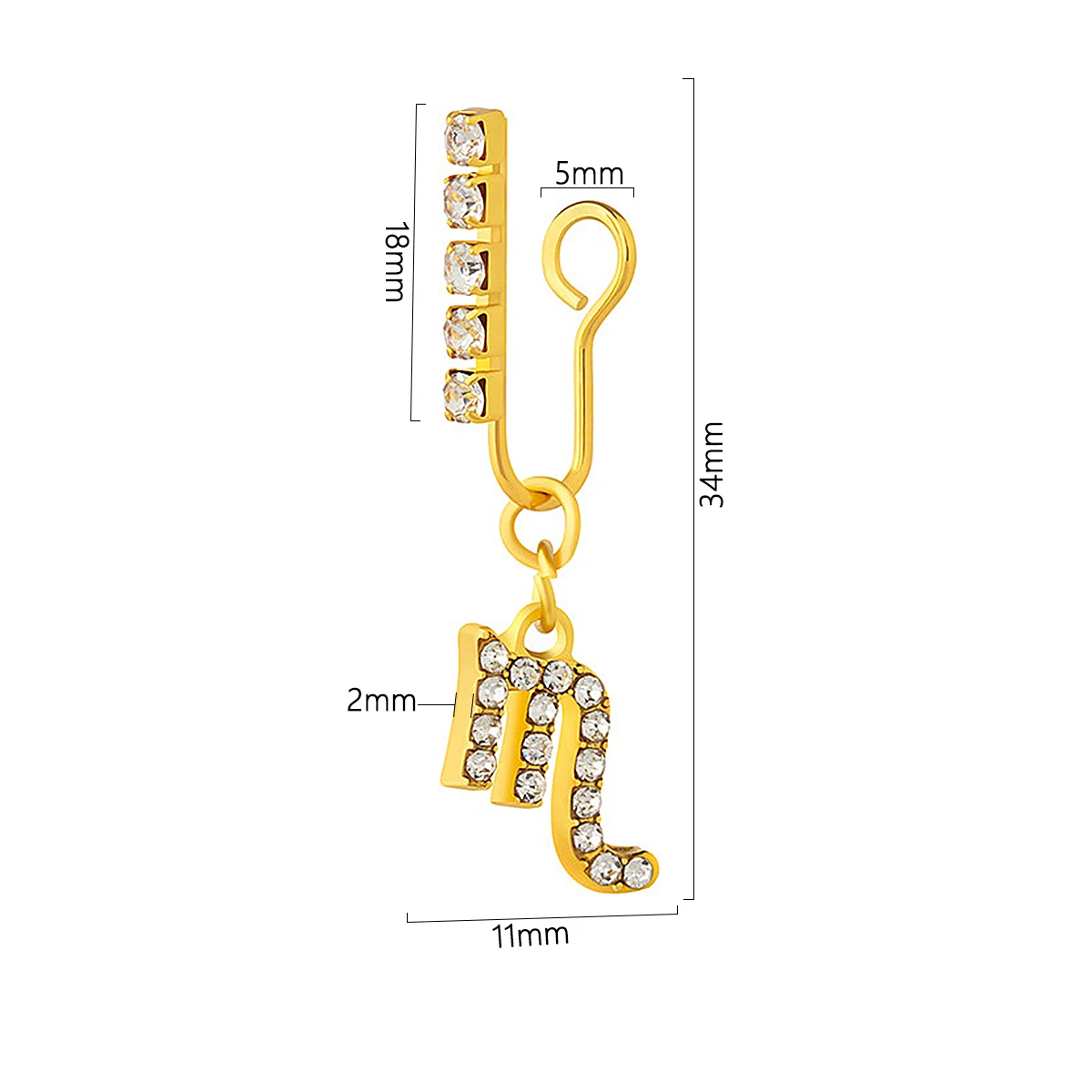 Body Jewelry Ear Plugs - Clips d'oreille en métal non perforés,