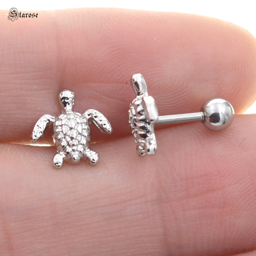 Body Jewelry Ear Plugs - Boucles d'Oreilles en Forme de Tortue