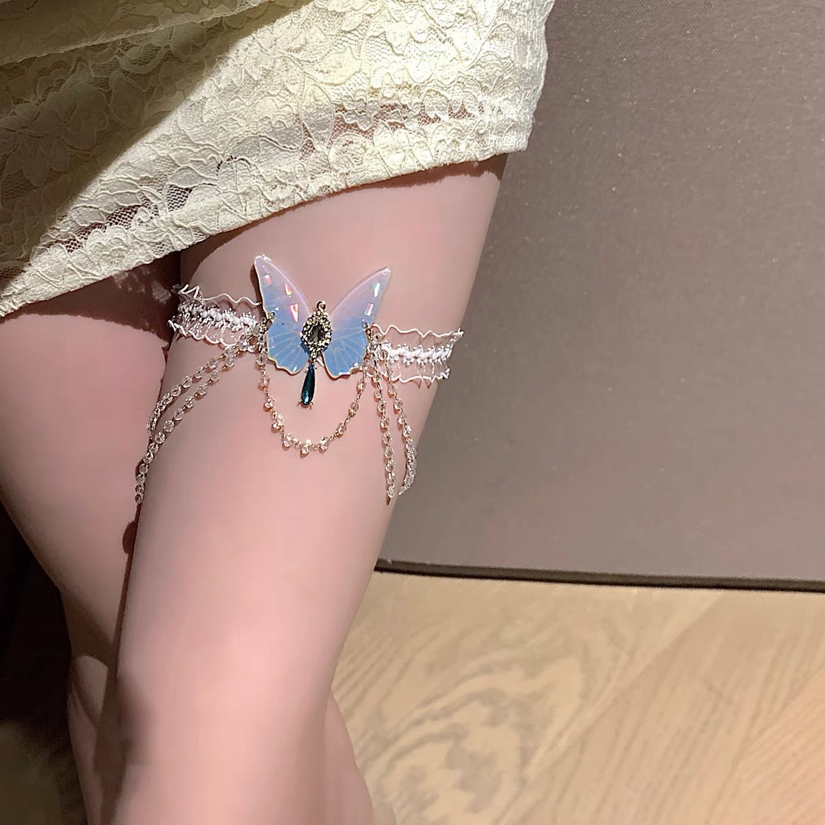 Body Jewelry Bulk - JOSWEET-Jambe en dentelle élastique à motif