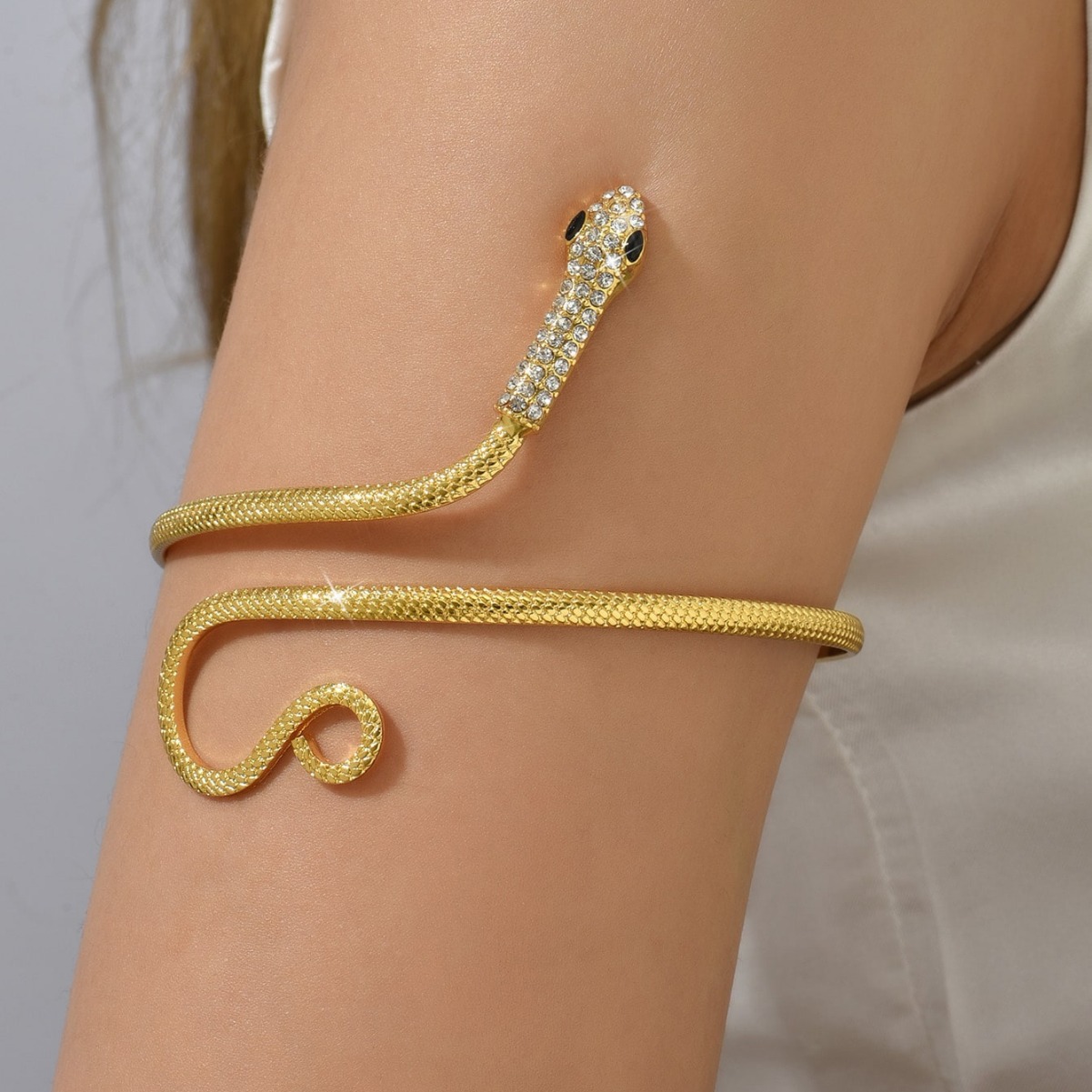 Body Jewelry High End - Manchette de bras en cuivre serpent