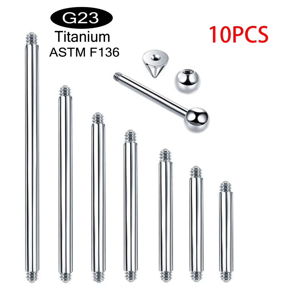 Body Jewelry Implant Grade - 10 pièces/lot, titane de qualité implantable