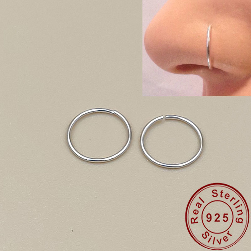 Body Jewelry Lip Ring - Anneau de nez en argent 925