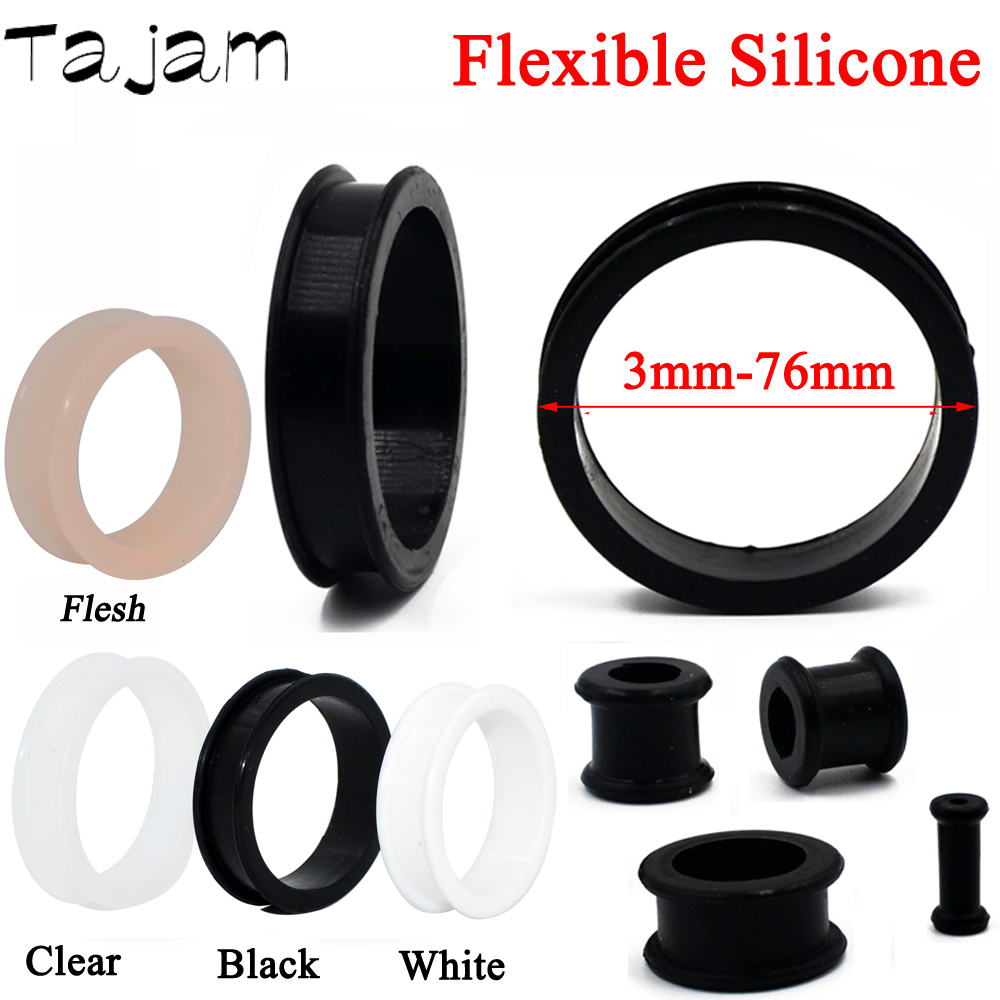 Body Jewelry Ear Plugs - 1 paire 3mm-76mm grande taille creux