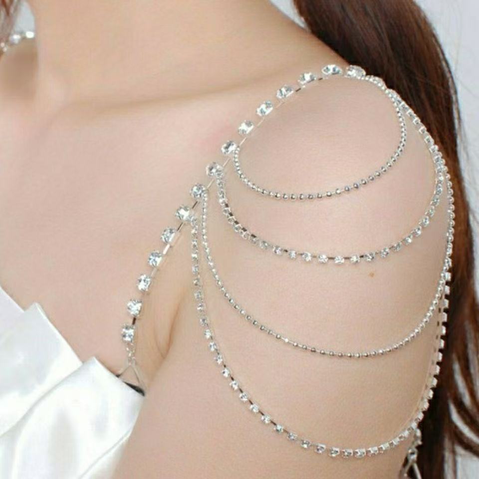Body Jewelry High End - Chaîne d'épaule multicouche européenne et américaine,
