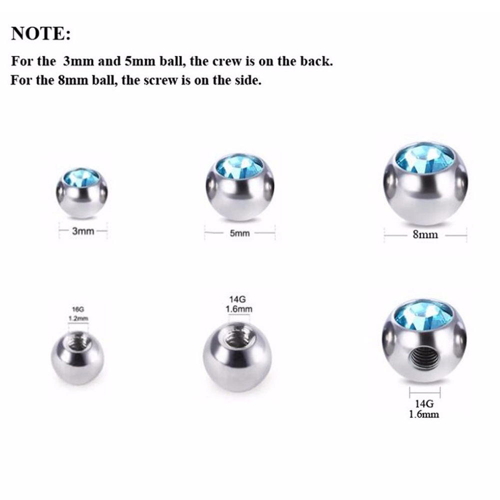 Bijoux de piercing d'oreille e - Body Jewelry Replacement Ball avis et prix