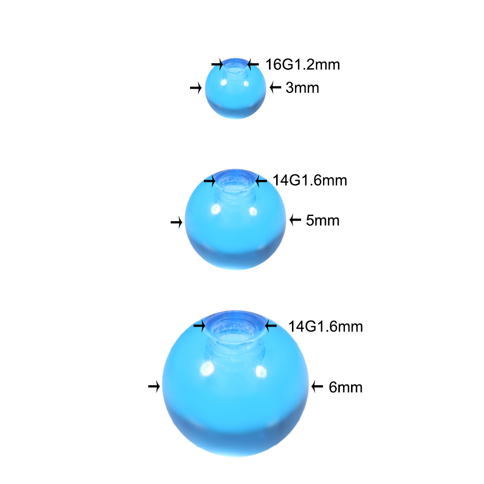 Boule à paillettes en acryliqu - Body Jewelry Replacement Ball avis et prix