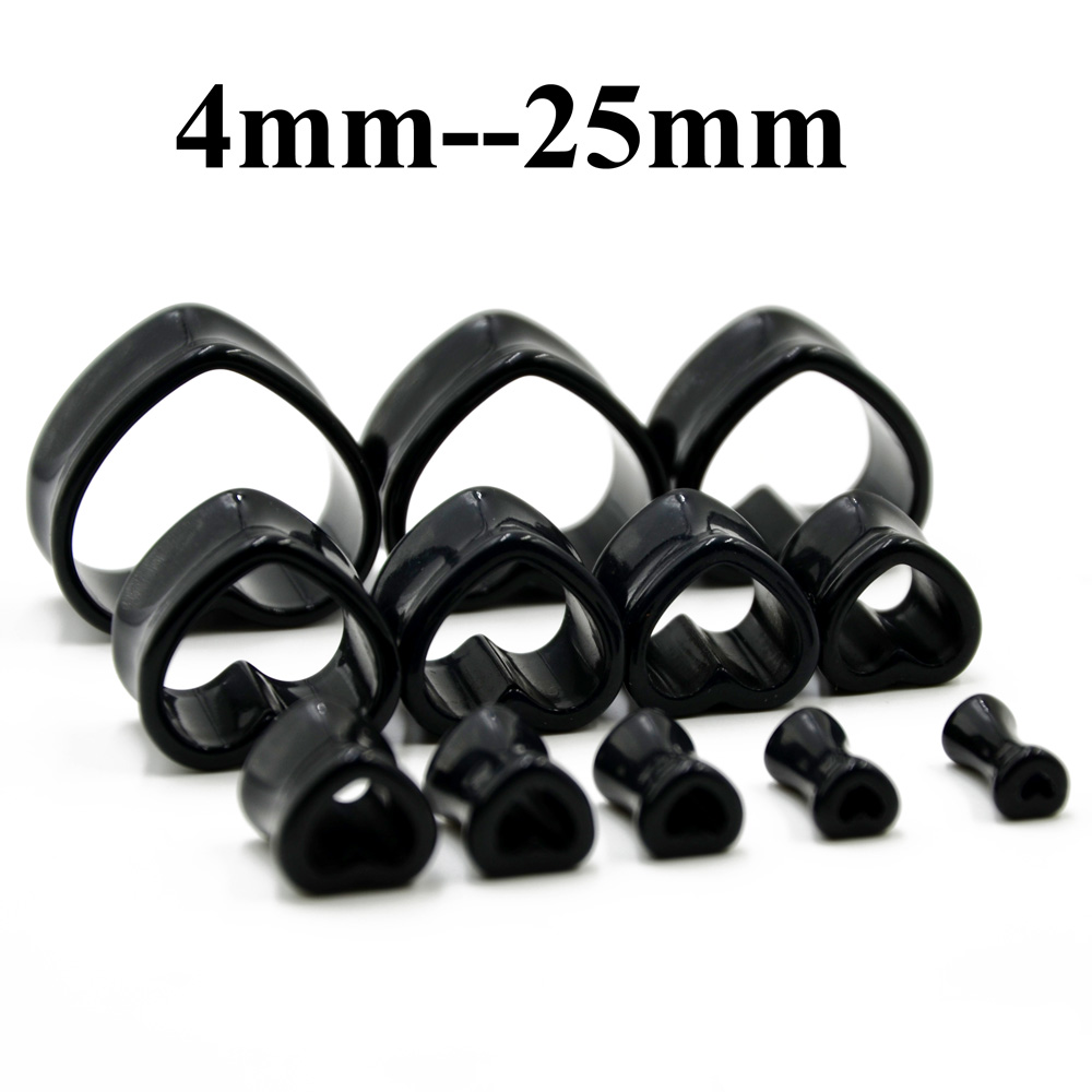 Acrylique amour noir blanc en  - Body Jewelry Ear Plugs avis et prix