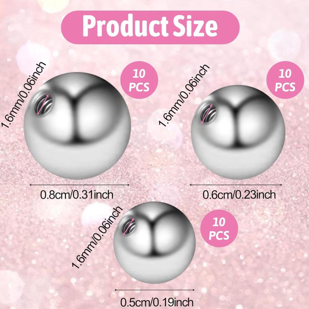 Lot de 10/30 billes de remplac - Body Jewelry Replacement Ball avis et prix