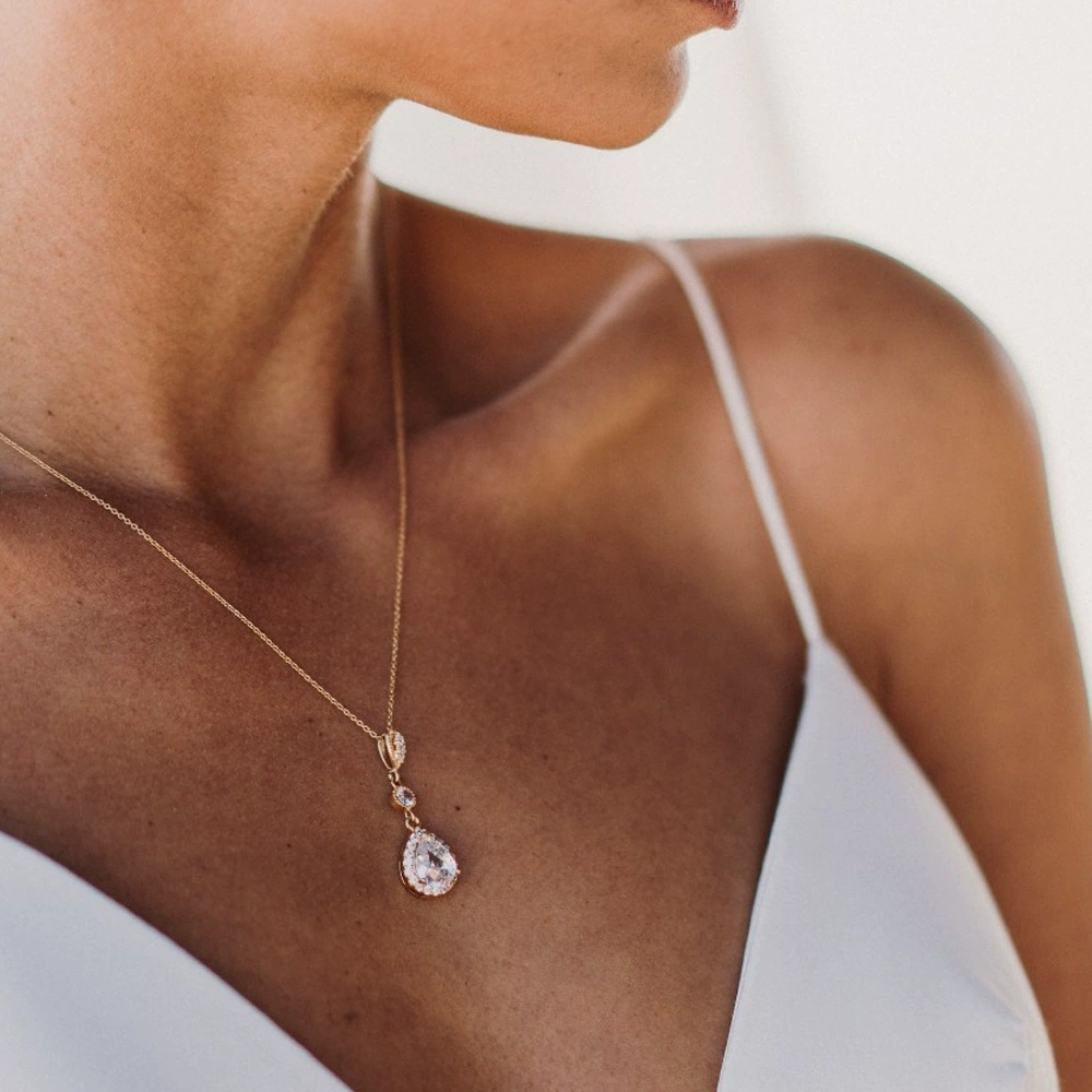 Collier de luxe en Zircon pour - Body Jewelry For Backless Dress avis et prix