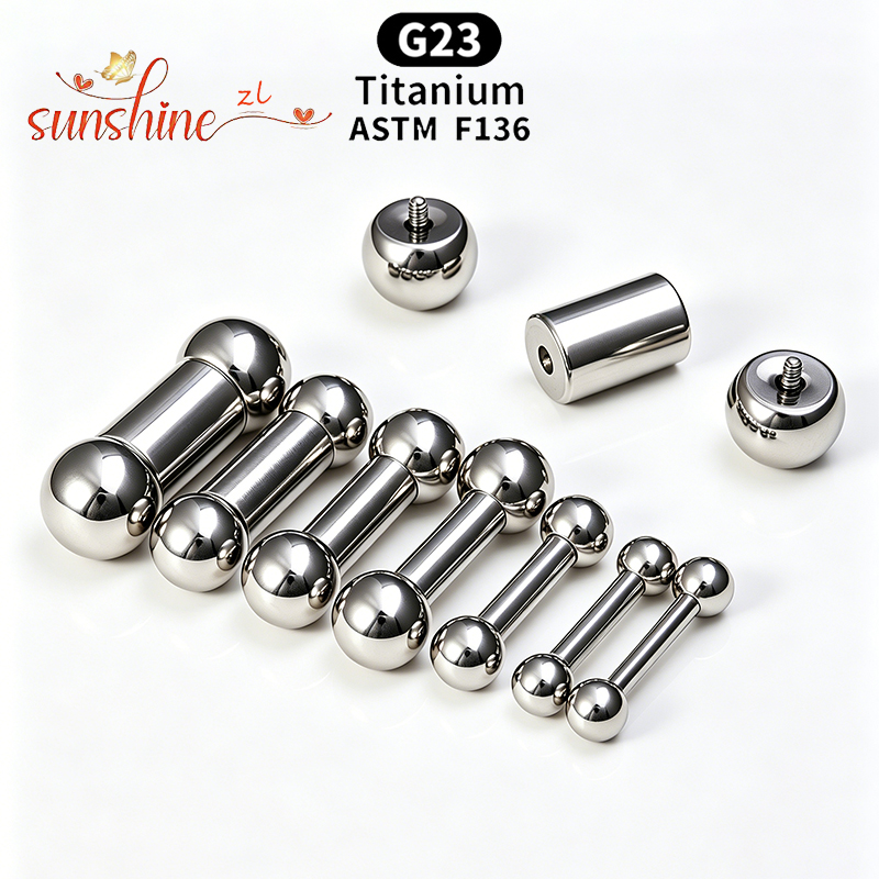 Barres droites en titane de qu - Body Jewelry Implant Grade avis et prix