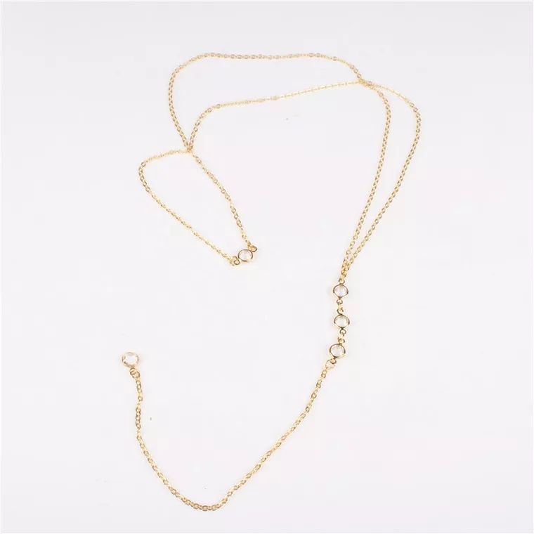 Collier chaîne arrière en stra - Body Jewelry Bulk avis et prix