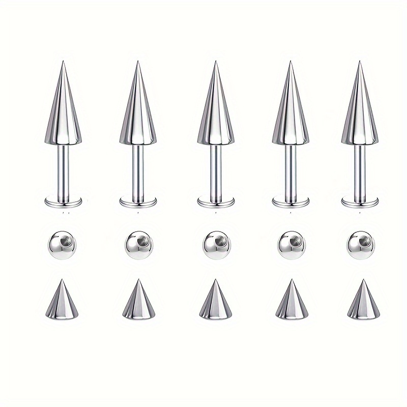 5pcs Spikes punk boucles d'ore - Body Jewelry Replacement Ball avis et prix