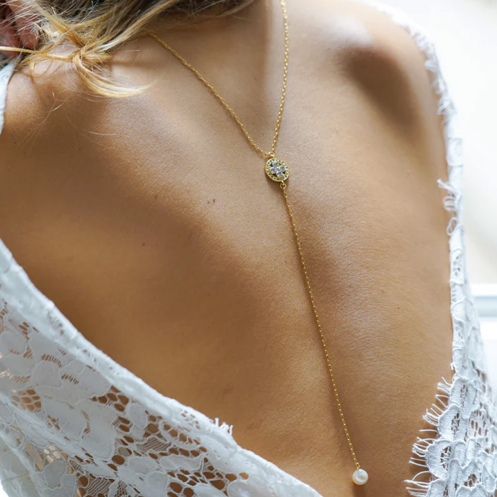 Stonefans-Collier dos nu fin e - Body Jewelry For Backless Dress avis et prix