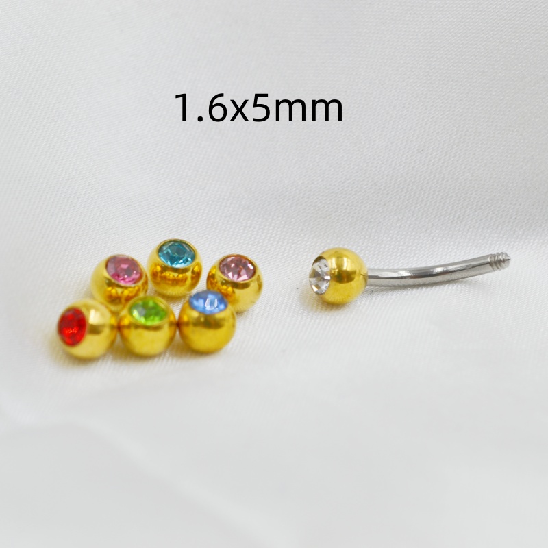 Boule de pierres précieuses en - Body Jewelry Replacement Ball avis et prix