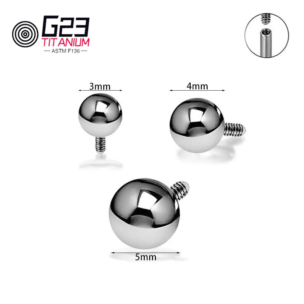 Boule filetée externe en titan - Body Jewelry Replacement Ball avis et prix