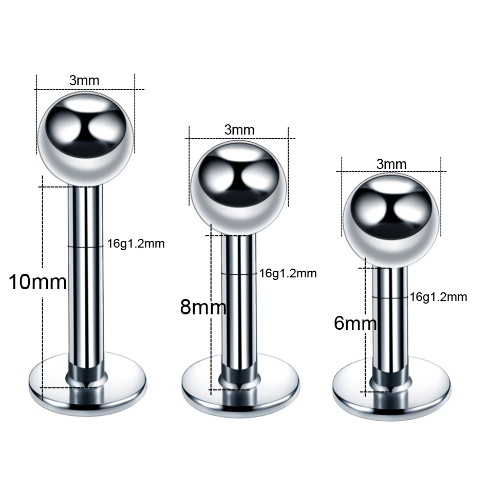 Piercing Labret en titane de q - Body Jewelry Implant Grade avis et prix