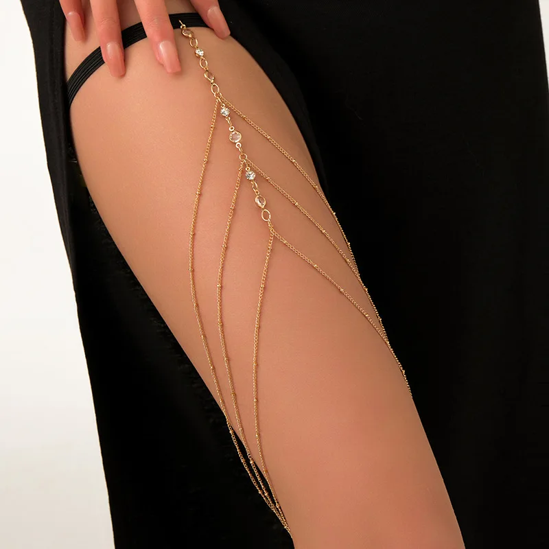 Chaîne de cuisse bohème d'été, - Body Jewelry By The Chain Gang avis et prix