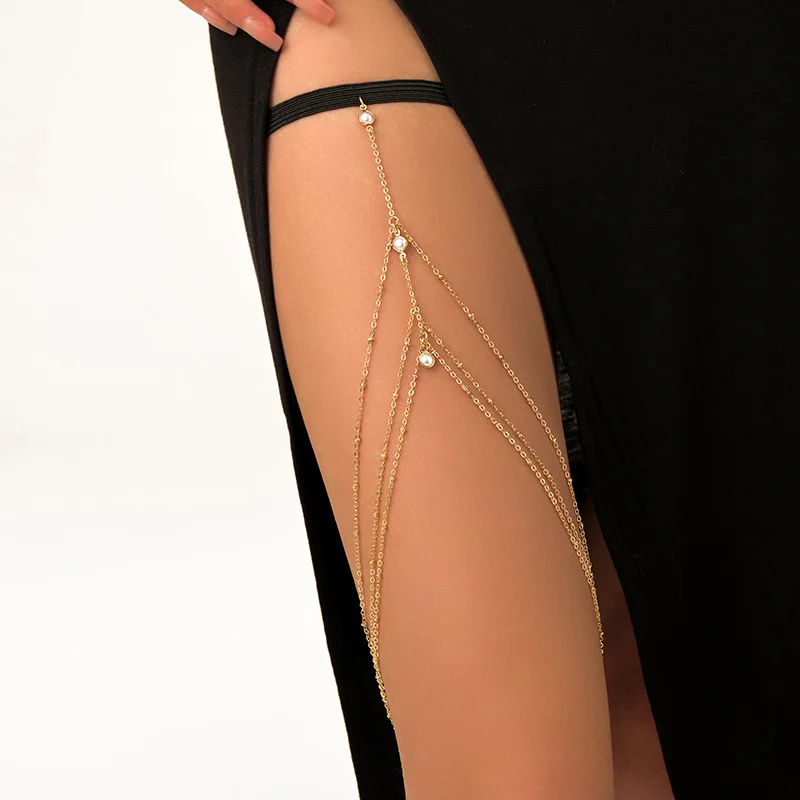 Chaîne de cuisse bohème d'été, - Body Jewelry By The Chain Gang avis et prix