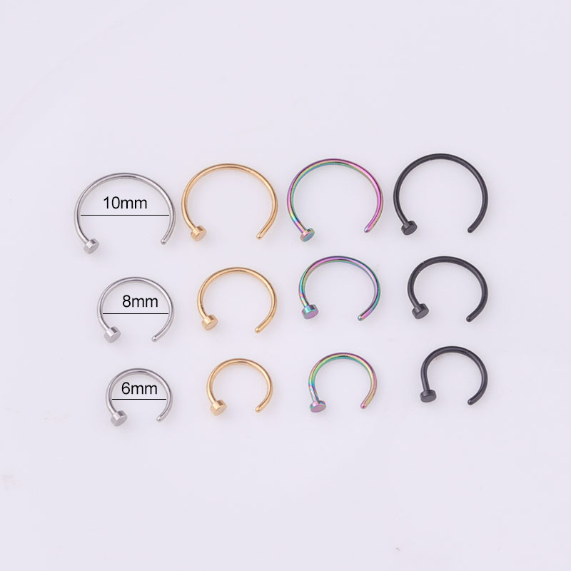 Lot de 6 faux anneaux de nez p - Body Jewelry Lip Ring avis et prix