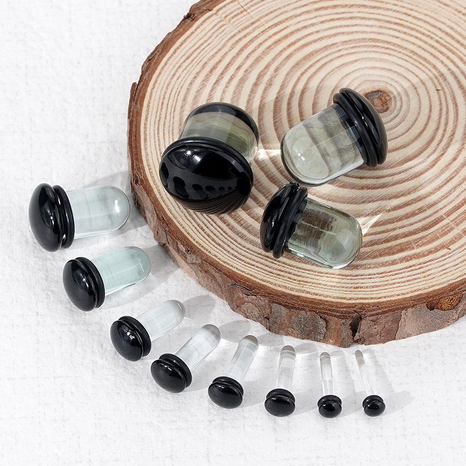 Jauges d'oreille en verre, Kit - Body Jewelry Ear Plugs avis et prix