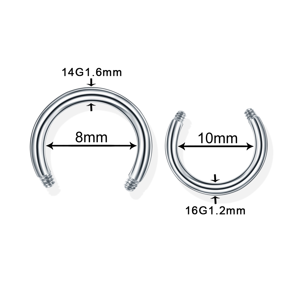 100 pcs/lot acier boucle d'ore - Body Jewelry Replacement Ball avis et prix