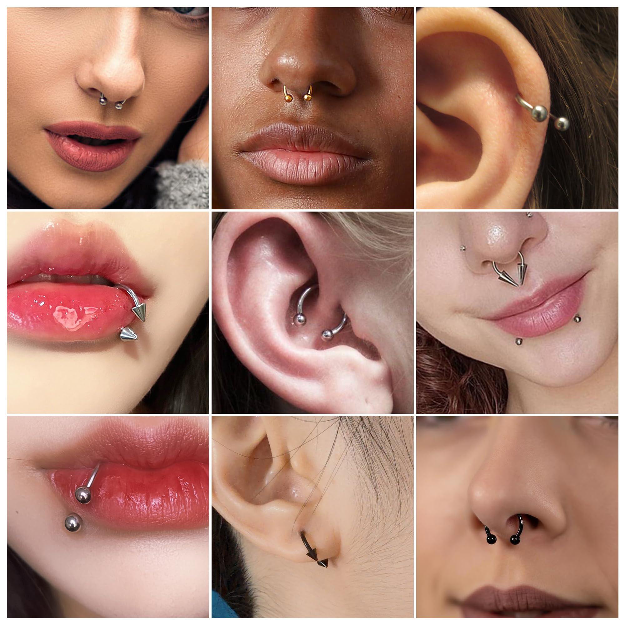 20pcs 16G septum anneaux septu - Body Jewelry Replacement Ball avis et prix
