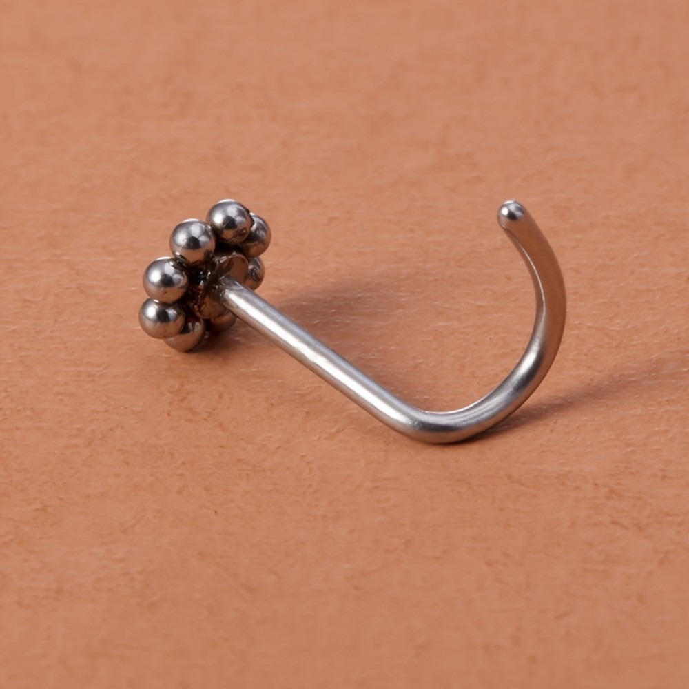 1pc en forme de fleur vis nez  - Nostril Screw Pin avis et prix