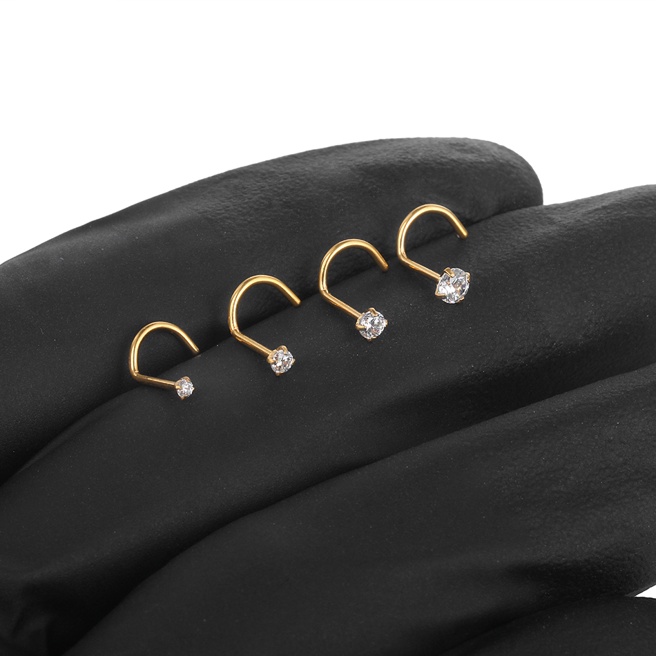 1/5 pièces Piercing de nez en  - Body Jewelry Implant Grade avis et prix