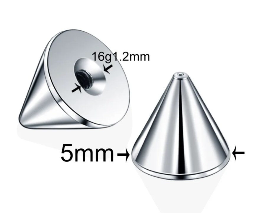 Cône à vis en acier inoxydable - Body Jewelry Replacement Ball avis et prix