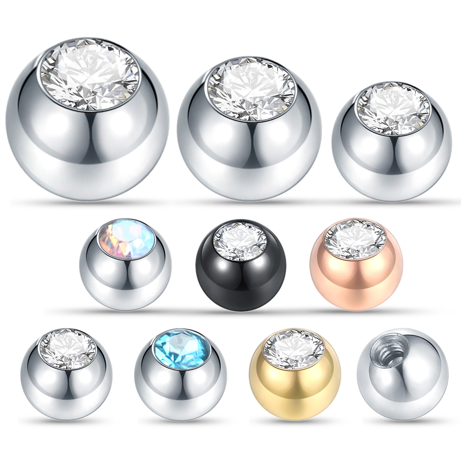 IkCZ Gem Piercing en acier, La - Body Jewelry Replacement Ball avis et prix