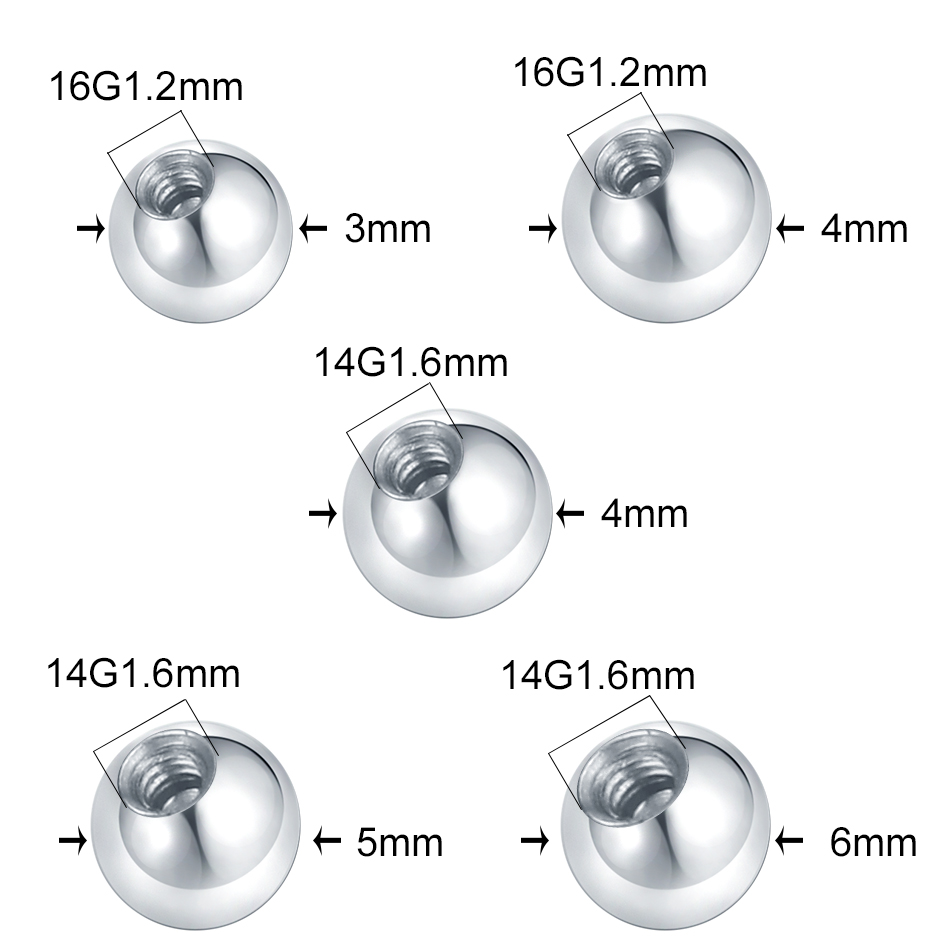 IkCZ Gem Piercing en acier, La - Body Jewelry Replacement Ball avis et prix