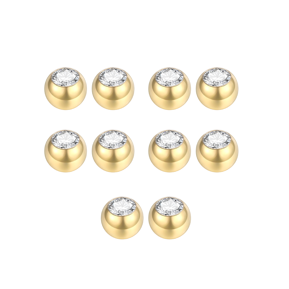 IkCZ Gem Piercing en acier, La - Body Jewelry Replacement Ball avis et prix