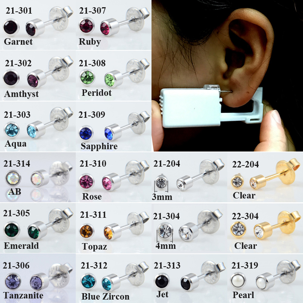 Kit de perçage d'oreille jetab - Body Jewelry Ear Plugs avis et prix